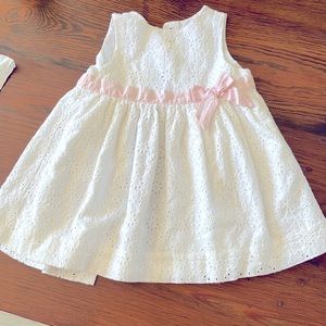 White eyelit dress